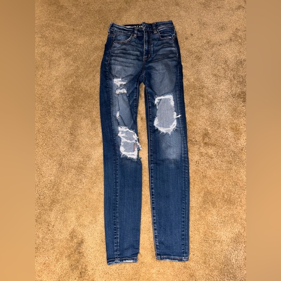 american eagle jeans size 2 hi-rise! - Picture 1 of 4